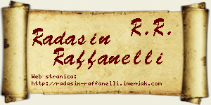 Radašin Raffanelli vizit kartica